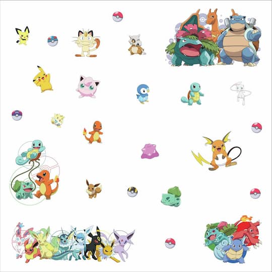 RoomMates Pokemon Favorite Character Peel & Stick Wall Decals